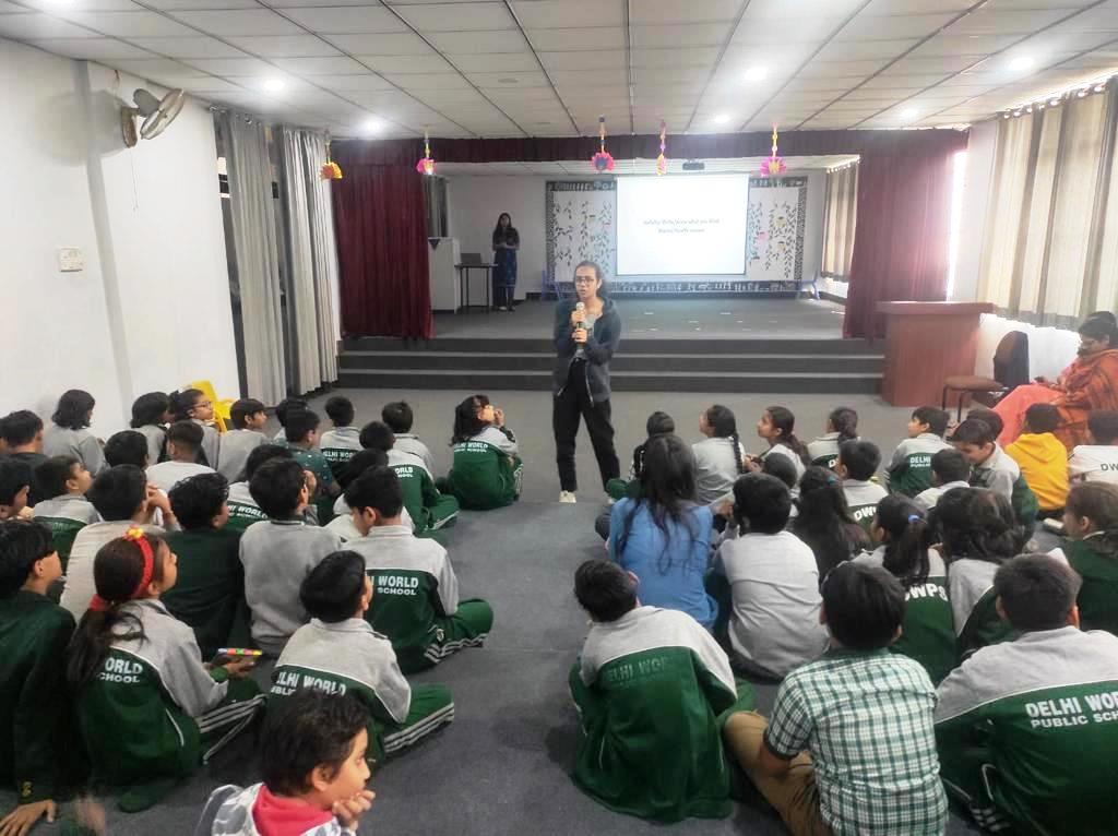 Delhi World Public School, Dadri organized an anti-bullying workshop with the students
