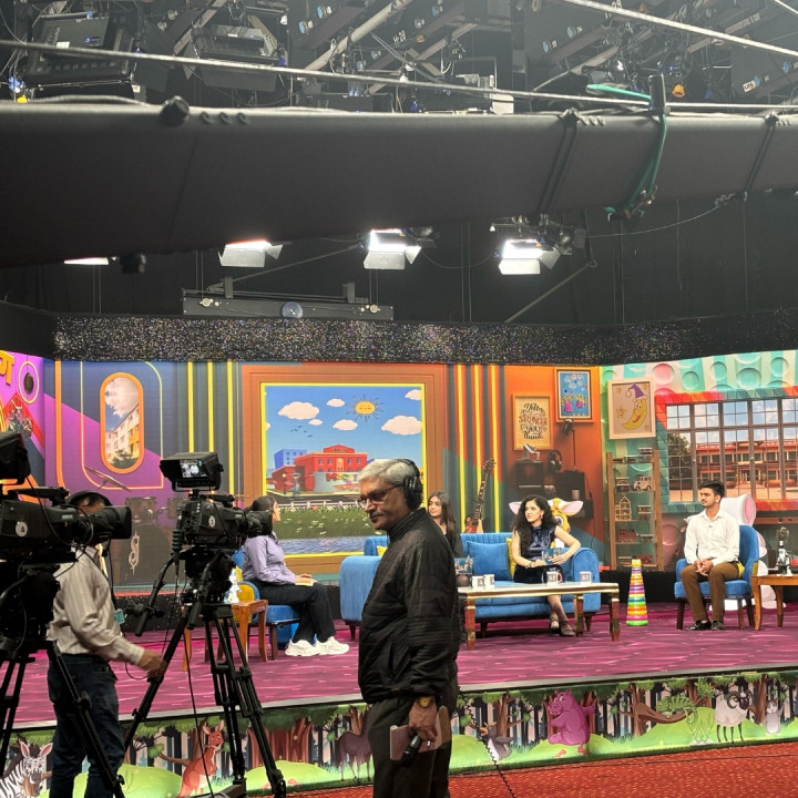 Students of DWPS, took a significant step by presenting their project at the Doordarshan studio in Delhi